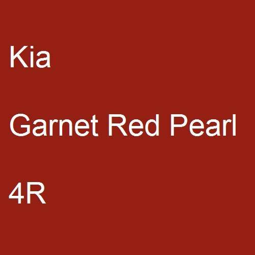 Kia, Garnet Red Pearl, 4R.